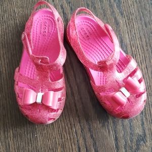 Croc Sparkly Sandals